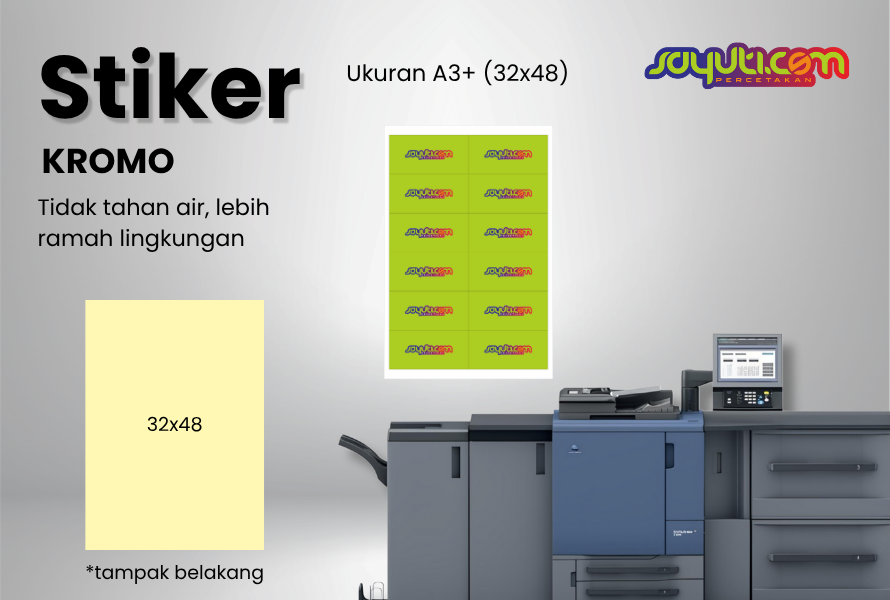 Stiker A3+ Kromo